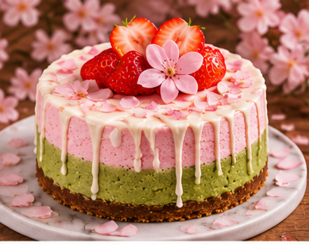 Sakura cheescake